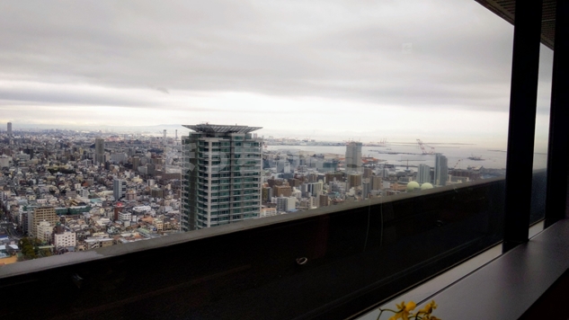 ANAクラウンプラザホテル神戸37階からの風景